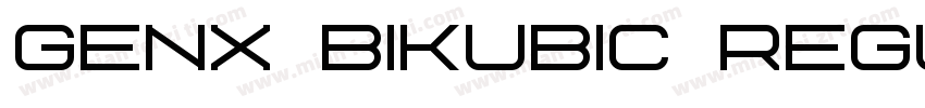 Genx BiKubic Regular字体转换